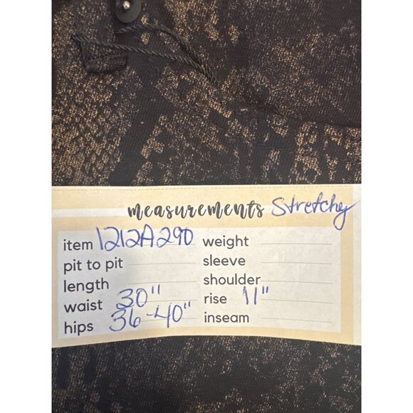 2/$30 Express Skinny Mid Rise Snake Print Pants 8R Stretchy NWT - Picture 14 of 15